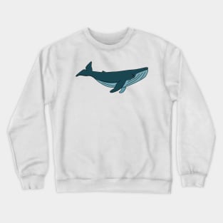 Cute blue whale Crewneck Sweatshirt